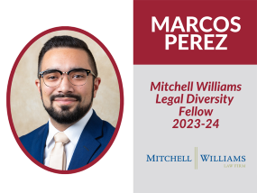 Marcos Perez Named Mitchell Williams Legal Diversity Fellow at UA School of Law
