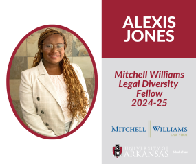 UA Law Student Alexis Jones Named 2024-25 Mitchell Williams Legal Diversity Fellow